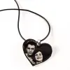 Bijoux personnalis&eacute;s: Pendentif coeur avec photo grav&eacute;e