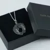 Bijoux personnalis&eacute;s: Pendentif en argent personnalis&eacute; pieds de b&eacute;b&eacute;
