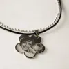 Bijoux personnalis&eacute;s: Pendentif fleur grav&eacute;e