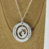 Bijoux personnalis&eacute;s: Pendentif pieds en argent personnalis&eacute;