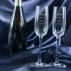Art de la table personnalis&eacute;:  Fl&ucirc;tes de champagne personnalis&eacute;es pour les mari&eacute;s