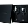 Art de la table personnalis&eacute;: Verres &agrave; vin grav&eacute;s avec l'ann&eacute;e de naissance
