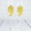Art de la table personnalis&eacute;: Coupes de champagne grav&eacute;es avec pr&eacute;noms
