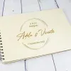Cadeaux avec le nom: Carnet en bois pour couple grav&eacute;