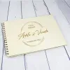 Cadeaux avec le nom: Carnet en bois pour couple grav&eacute;