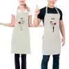 Tabliers personnalis&eacute;s: Tabliers BIO brod&eacute;s pour les couples
