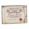 Diploma abuela con marco met&aacute;lico