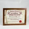 D&eacute;coration: Dipl&ocirc;me en parchemin au meilleur coll&egrave;gue