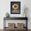 D&eacute;coration: Disque d'or personnalis&eacute; dans un cadre