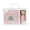 Cadeaux brod&eacute;s: Ensemble couverture et doudou brod&eacute;s