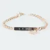 Bijoux personnalis&eacute;s: Bracelet cha&icirc;ne c&oelig;ur personnalis&eacute;