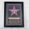 D&eacute;coration: Affiche '&Eacute;toile Hollywood Boulevard' personnalis&eacute;e dans un cadre