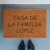 D&eacute;coration: Paillasson personnalis&eacute; en noix de coco
