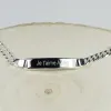 Bijoux personnalis&eacute;s: Gourmette en argent personnalis&eacute;e pour femmes