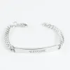 Bijoux personnalis&eacute;s: Gourmette pour homme grav&eacute;e
