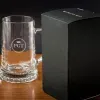 Art de la table personnalis&eacute;: Chope de bi&egrave;re grav&eacute;e d'initiales