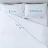Cadeaux brod&eacute;s: Jeu de draps brod&eacute;s avec pr&eacute;noms
