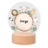 Cadeaux avec le nom: Lampe pour enfants personnalis&eacute;e avec des animaux