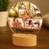 Cadeaux avec le nom: Lampe personnalis&eacute;e avec photos.