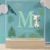 Cadeaux avec le nom: Lampe personnalis&eacute;e pour enfant avec initiale et pr&eacute;nom