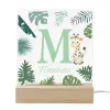 Cadeaux avec le nom: Lampe personnalis&eacute;e pour enfant avec initiale et pr&eacute;nom