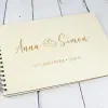Cahiers: Livre d'or en bois pour les mariages