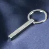 Bijoux personnalis&eacute;s: Porte-cl&eacute;s &agrave; barre verticale grav&eacute;e