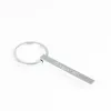 Bijoux personnalis&eacute;s: Porte-cl&eacute;s &agrave; barre verticale grav&eacute;e