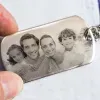 Bijoux personnalis&eacute;s: Porte-cl&eacute;s plaque grav&eacute;