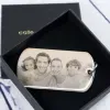 Bijoux personnalis&eacute;s: Porte-cl&eacute;s plaque grav&eacute;