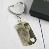 Bijoux personnalis&eacute;s: Porte-cl&eacute;s coeur grav&eacute;