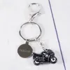 Bijoux personnalis&eacute;s: Porte-cl&eacute;s grav&eacute; 'moto'