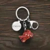 Bijoux personnalis&eacute;s: Porte-cl&eacute;s grav&eacute; 'moto'