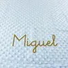 Cadeaux brod&eacute;s: Couverture pour b&eacute;b&eacute; brod&eacute;e &agrave; pois
