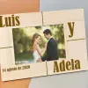 Cadeaux avec le nom: Cadre photo personnalis&eacute; pour les amoureux