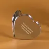 Cadeaux avec le nom: Miroir &agrave; c&oelig;ur grav&eacute; pour sac &agrave; main