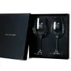 Art de la table personnalis&eacute;: Lot de deux verres &agrave; vin personnalis&eacute;s