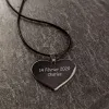Bijoux personnalis&eacute;s: Pendentif coeur avec photo grav&eacute;e