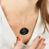Bijoux personnalis&eacute;s: Pendentif en argent personnalis&eacute; avec d&eacute;dicace