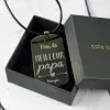 Cadeaux avec le nom: Pendentif personnalis&eacute; Le Meilleur Papa