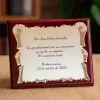 D&eacute;coration: Plaque pour hommage personnalis&eacute;e