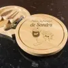 Cadeaux avec le nom: Planche &agrave; fromage en bambou personnalis&eacute;e