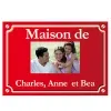 plaque rouge