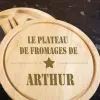 Cadeaux avec le nom: Plateau de fromages grav&eacute;
