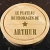 Cadeaux avec le nom: Plateau de fromages grav&eacute;