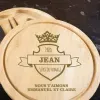 Cadeaux avec le nom: Plateau de fromages grav&eacute; pour le roi du fromage