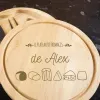 Cadeaux avec le nom: Plateau de fromages personnalis&eacute;