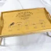 D&eacute;coration: Plateau de petit d&eacute;jeuner grav&eacute;