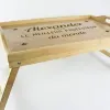 Bois personnalis&eacute;: Plateau en bois grav&eacute; 'Le meilleur enseignant du Monde'