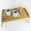 D&eacute;coration: Plateau personnalis&eacute; amusant en bois grav&eacute; 